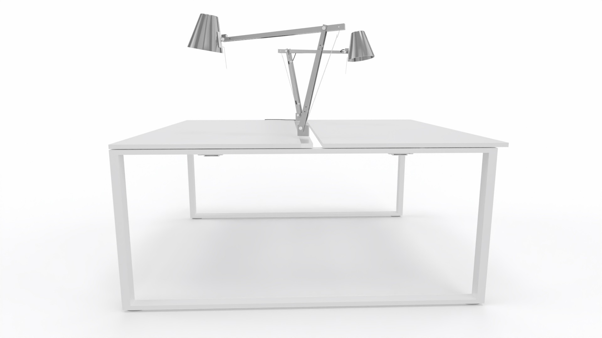 Główna galeria - Biurko Conecto workbench podwójne 1400x1600 z lampą firmy Majencia-Nowy Styl WORKBENCH (4)