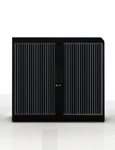 Szafa metalowa żaluzjowa Basycs 1020x1000 mm - Kolor Czarny