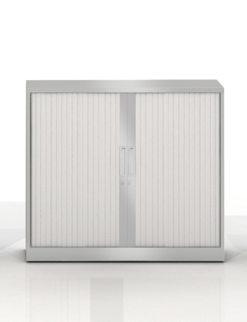 Szafa metalowa żaluzjowa firmy Majencia-Nowy STYL Basycs 1020x1200 mm - Kolor Srebno-Szary