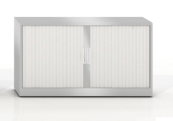 Szafa metalowa żaluzjowa firmy Majencia-Nowy Styl Basycs 700x1000 mm - K. Srebrny-Szary