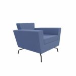 Miniaturki zdjęć - Fotel Serie 50C firmy La CIVIDINA - Niebieski (5)