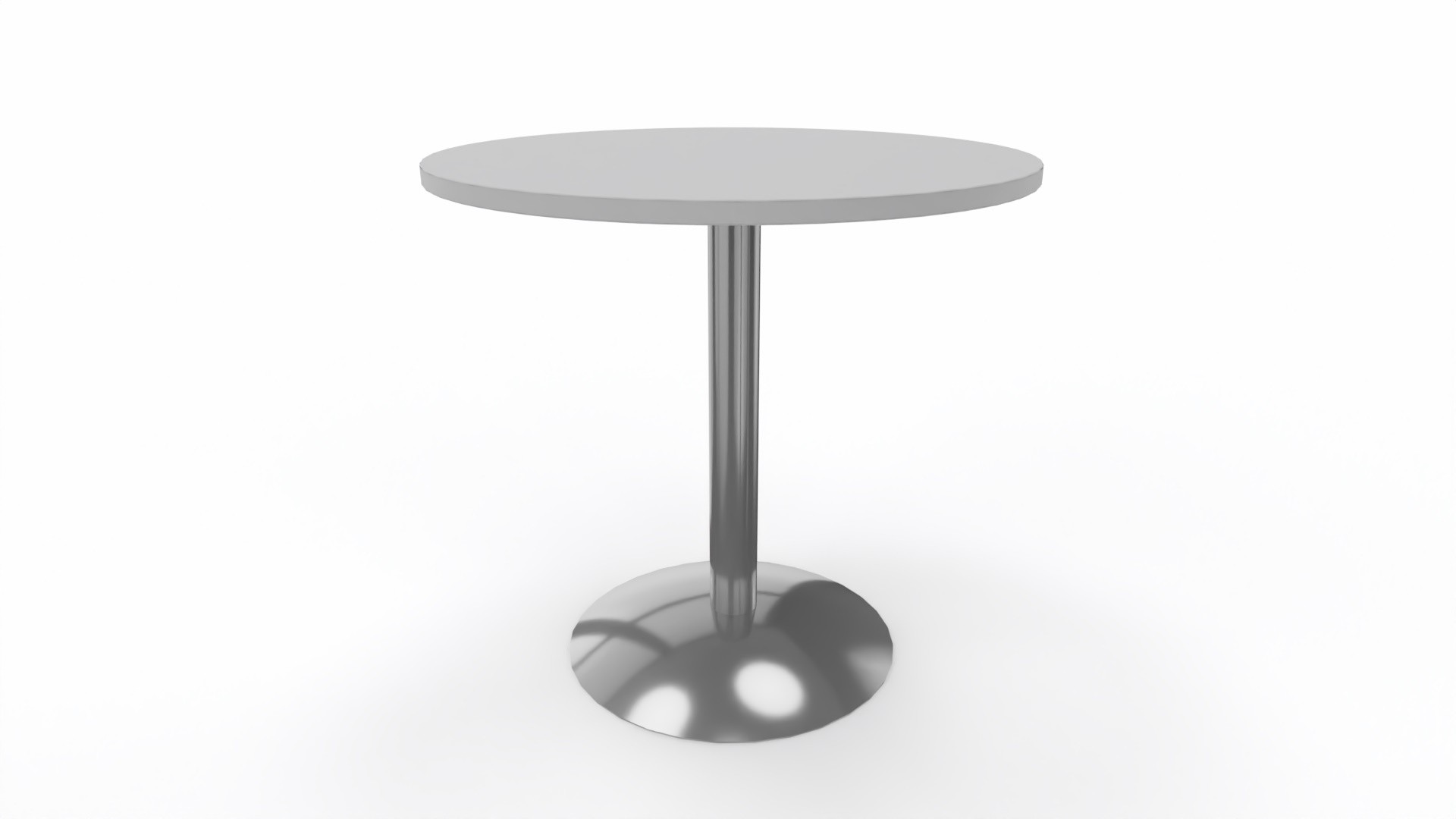 Stolik kawiarniany, wysoki, okrągły 100cm firmy Majencia - Nowy Styl - Srebrna Podstawa