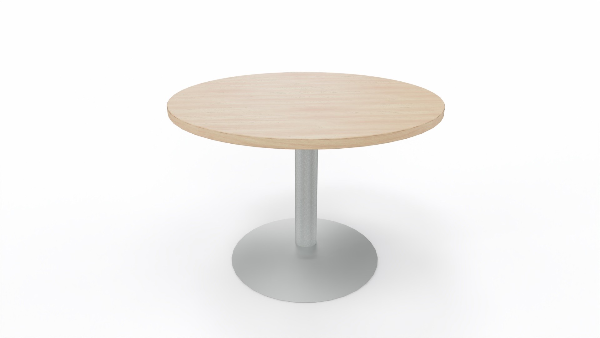 Stolik kawiarniany Okrągły 110cm firmy Majencia - Nowy Styl - Szara Błyszcząca Podstawa