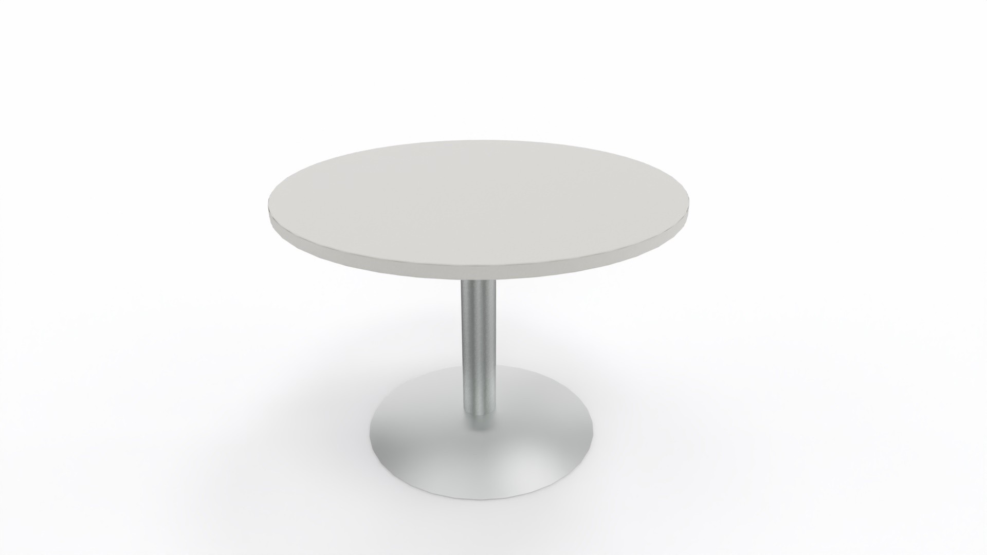 Stolik kawiarniany Okrągły 110cm firmy Majencia - Szara Błyszcząca Podstawa