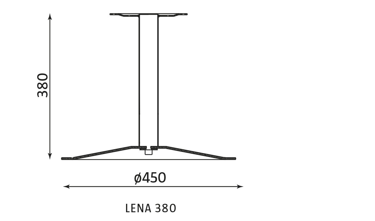 Główna galeria - Stolik kawiarniany LENA 380 fi 60 cm Nowy Styl, Blat topalit Klon (3)