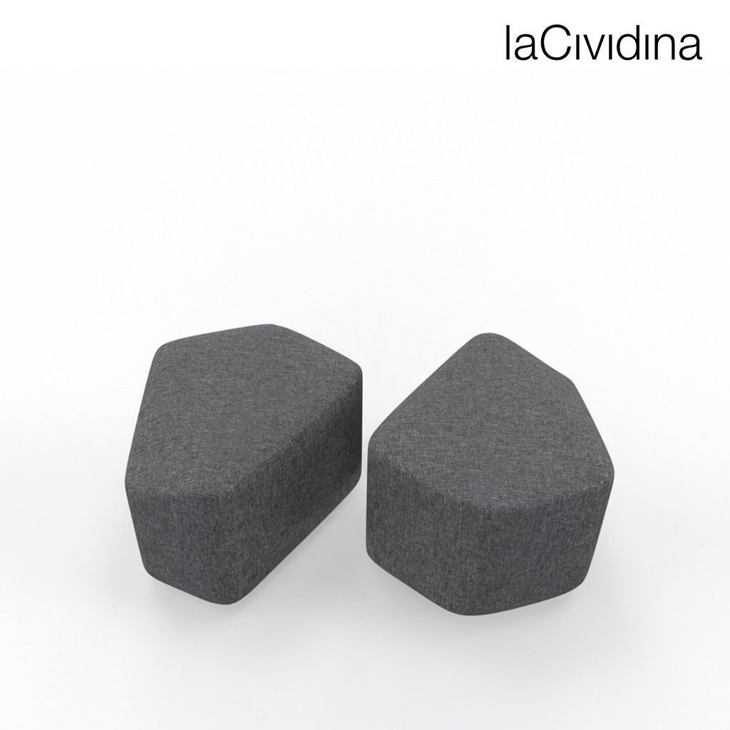 Główna galeria - Pufa MODO ciemno szara firmy La CIVIDINA (6)