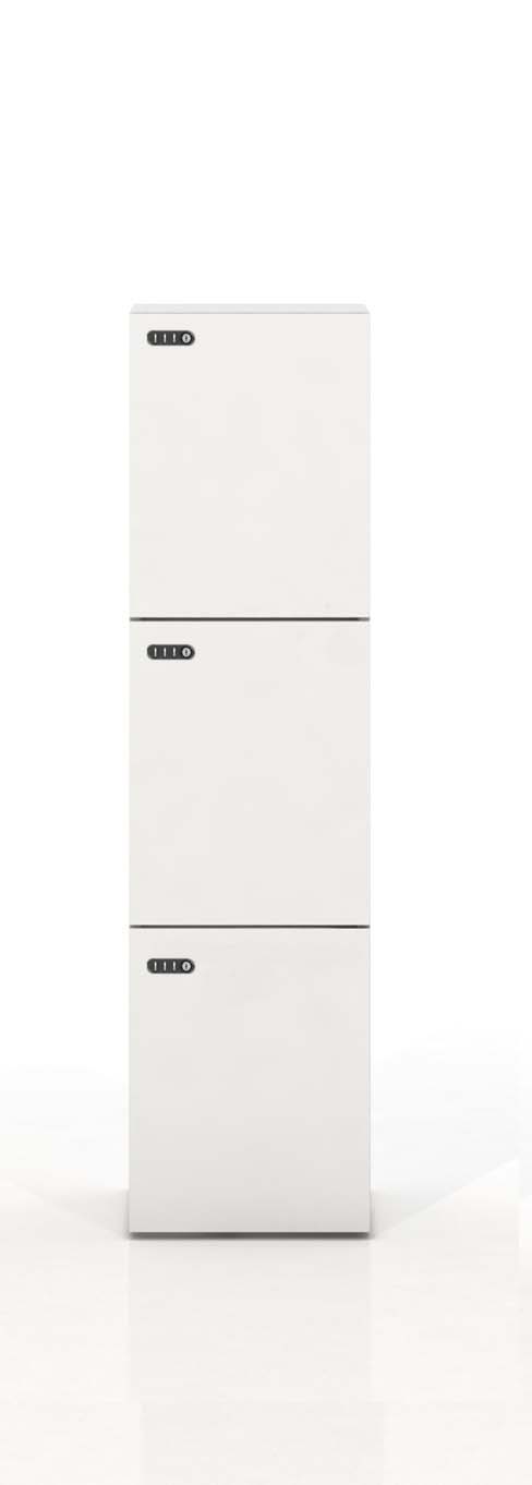 Szafa skrytkowa biała, lockers STORY 1215x400x430 firmy MAJENCIA - Nowy STYL
