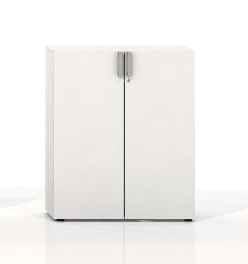 Szafa biała biurowa aktowa z drzwiami uchylnymi STORY 1125x1200 mm firmy MAJENCIA - Nowy STYL