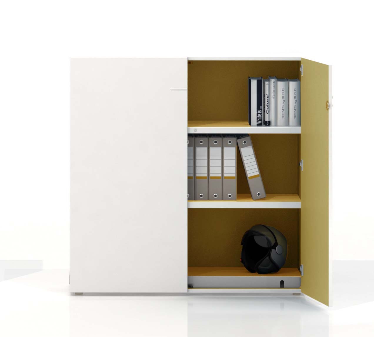 Szafa biurowa aktowa z drzwiami uchylnymi STORY 1125x1200 mm firmy MAJENCIA - Nowy STYL