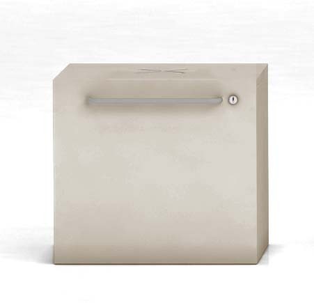 Szafka biurowa Oxo moduł dolny z drzwiami opuszczanymi firmy Majencia kaszmirowa - Nowy Styl