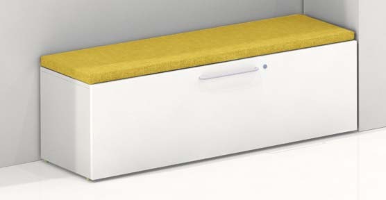 Poduszka na szafkę Oxo kolor Żółty firmy Majencia - Nowy Styl