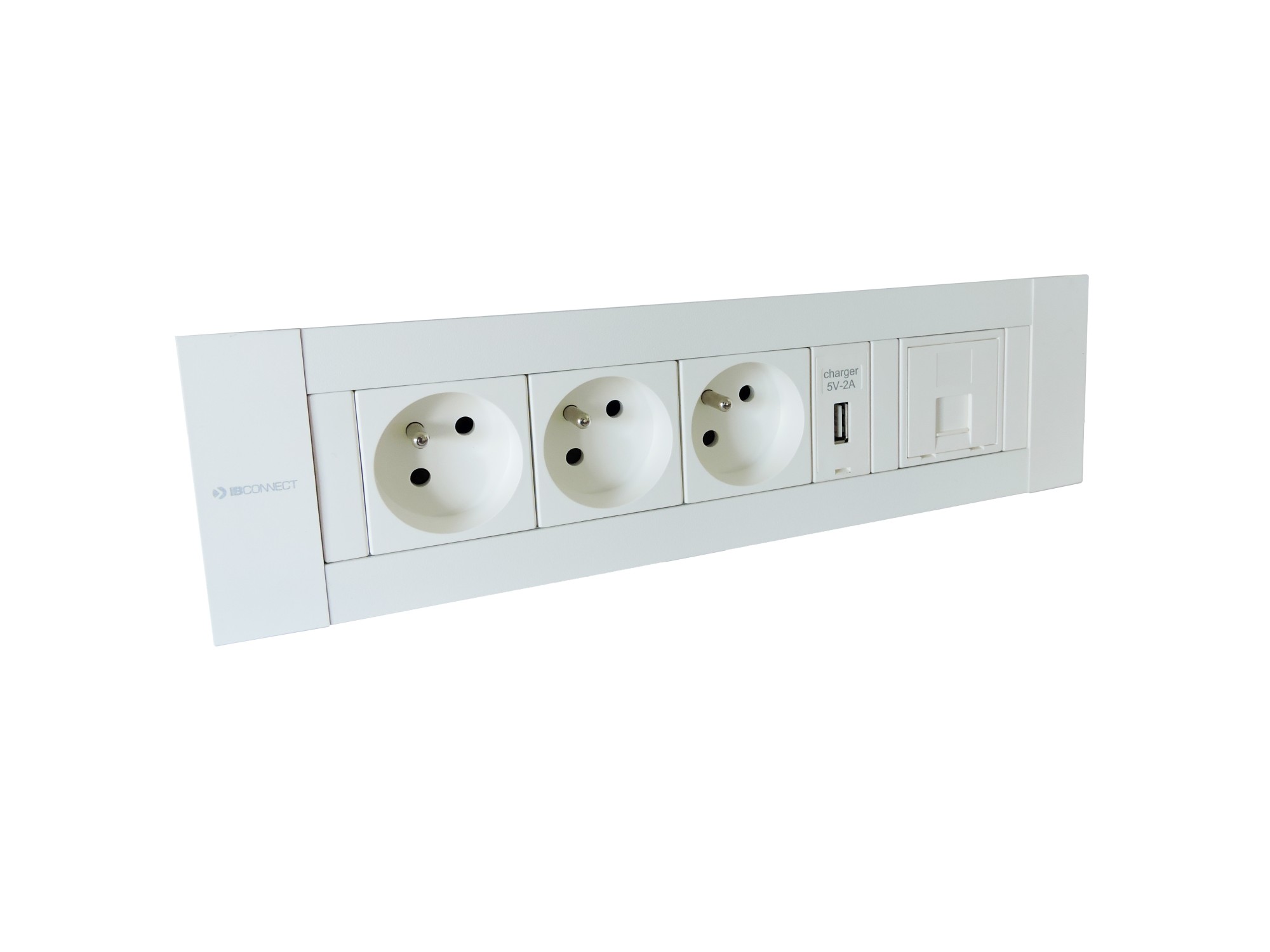 Główna galeria - Listwa, gniazdo blatowe IBCONNECT Intro 2.0 - 3 gniazda + USB + RJ45 (4)