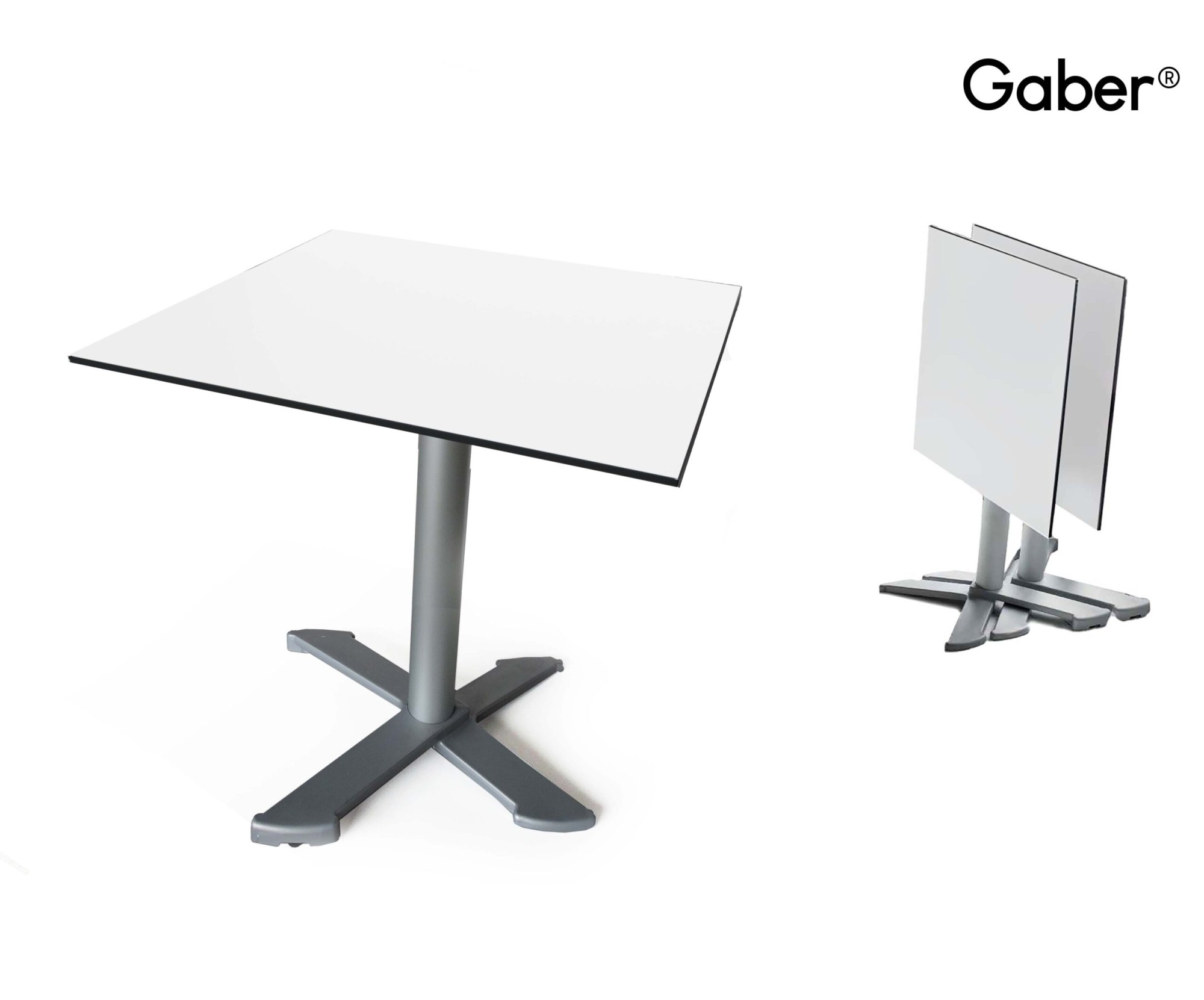 Stolik kawiarniany, składany firmy GABER HPL 680x680 mm