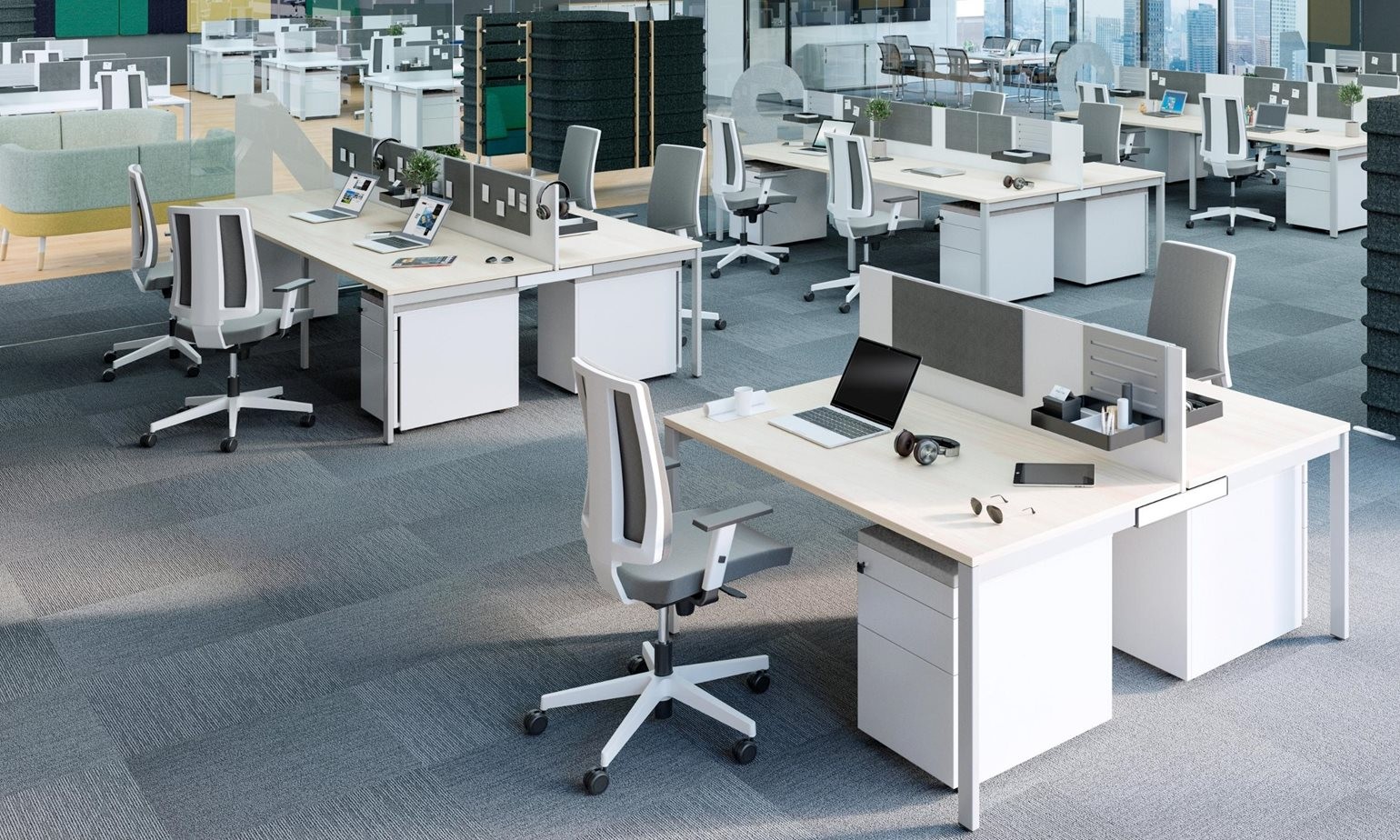 Główna galeria - SQart Workstation Kontener Mobilny kolor NE Klon (4)