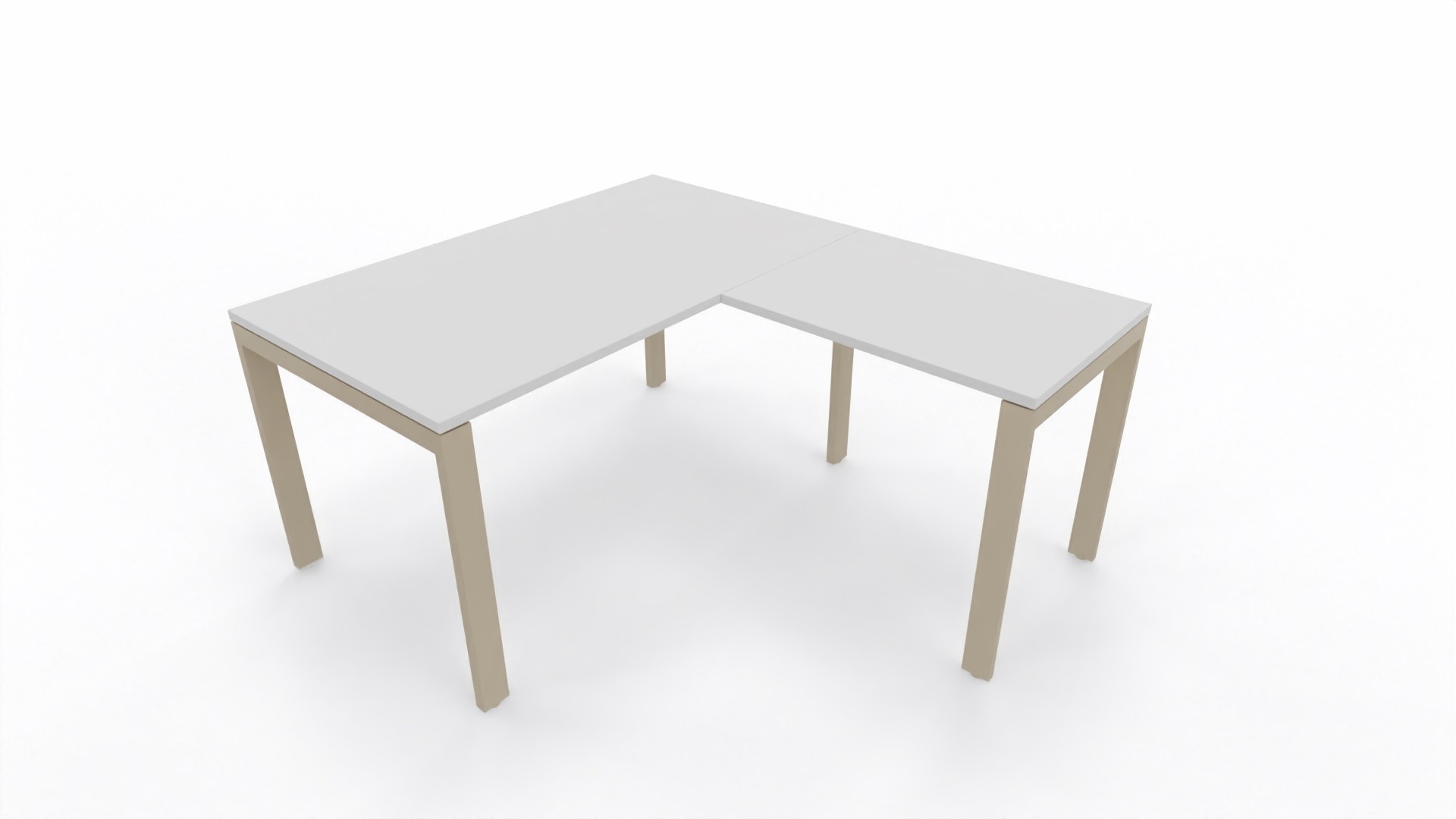 Biurko Conecto narożne 1400x800x740mm  (szer x gł x wys) z dostawką 800x598mm