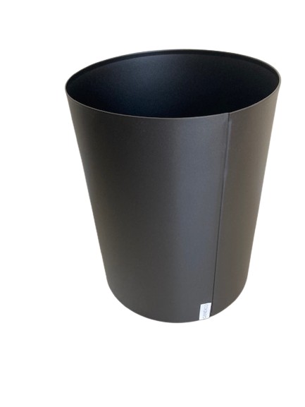 Kosz na śmieci metalowy czarny Genexco 17L