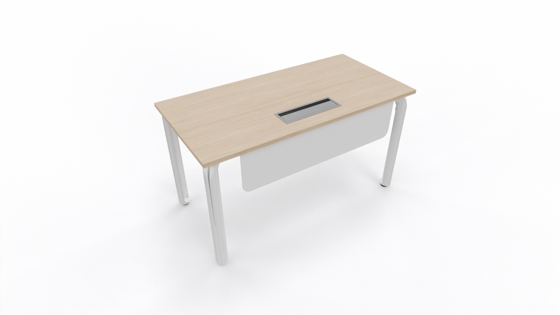 Biurko Eklipse 1400x700 (szer x gł) z manualną regulacją wysokości, osłoną tylną