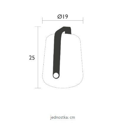 Główna galeria - Lampa ogrodowa, przenośna FERMOB - BALAD H25 (2)