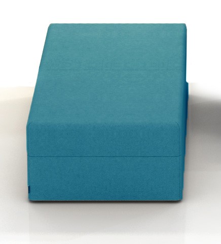 Ławka 800x1500mm bez oparcia z serii Softwork kolor laguna