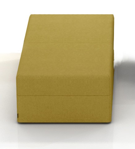 Ławka 800x1500mm bez oparcia z serii Softwork kolor oliwka