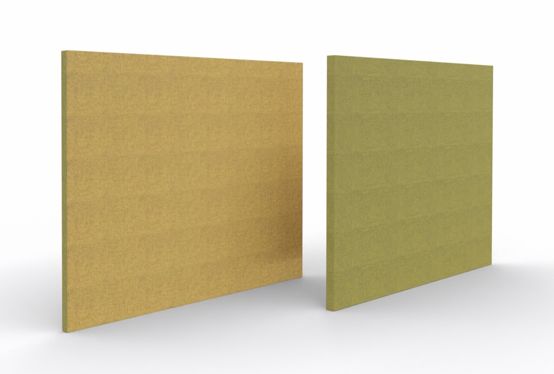 Ścianka podłogowa Softwork Ekran akustyczny tapicerowany 1800 x 850 x 55 mm, bez podstawy, Tkanina Step żółty