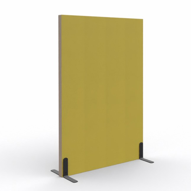 Ścianka podłogowa Softwork Ekran akustyczny tapicerowany 1300 x 850 x 55 mm, bez podstawy, Tkanina Step oliwka i bazalt