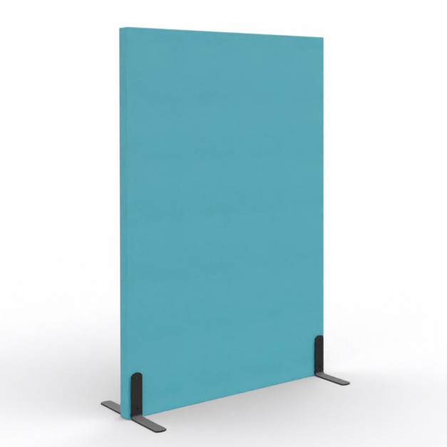 Ścianka podłogowa Softwork Ekran akustyczny tapicerowany 1300 x 850 x 55 mm, bez podstawy, Tkanina Step niebieski