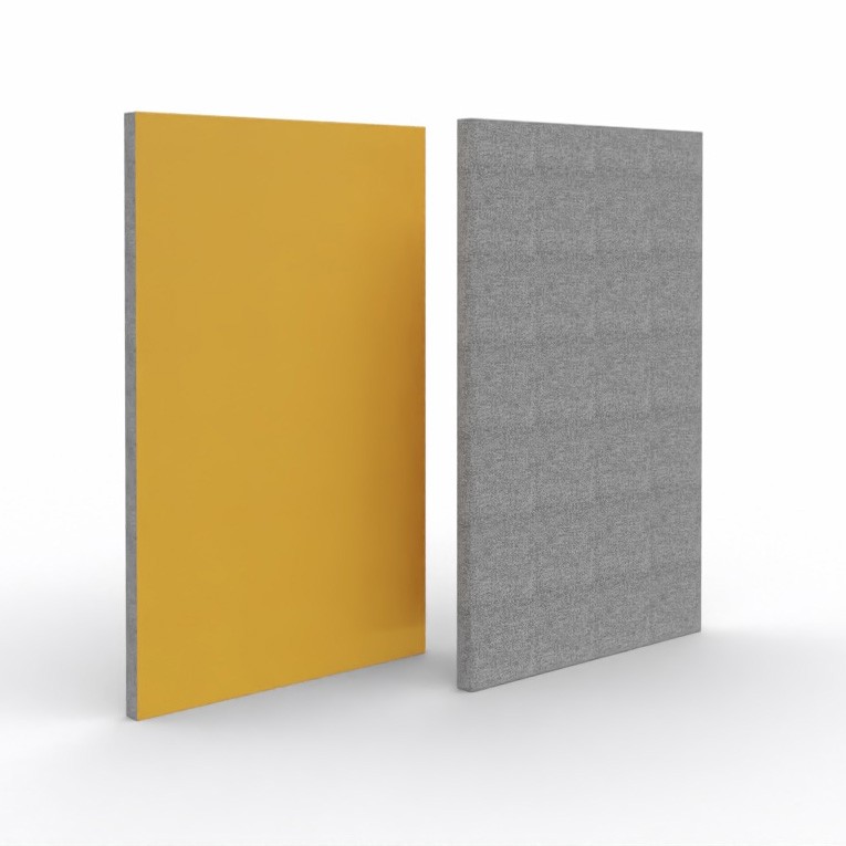 Główna galeria - Ścianka podłogowa Softwork Ekran akustyczny tapicerowany 1800 x 850 x 55 mm, bez podstawy, Tkanina Step żółty (13)