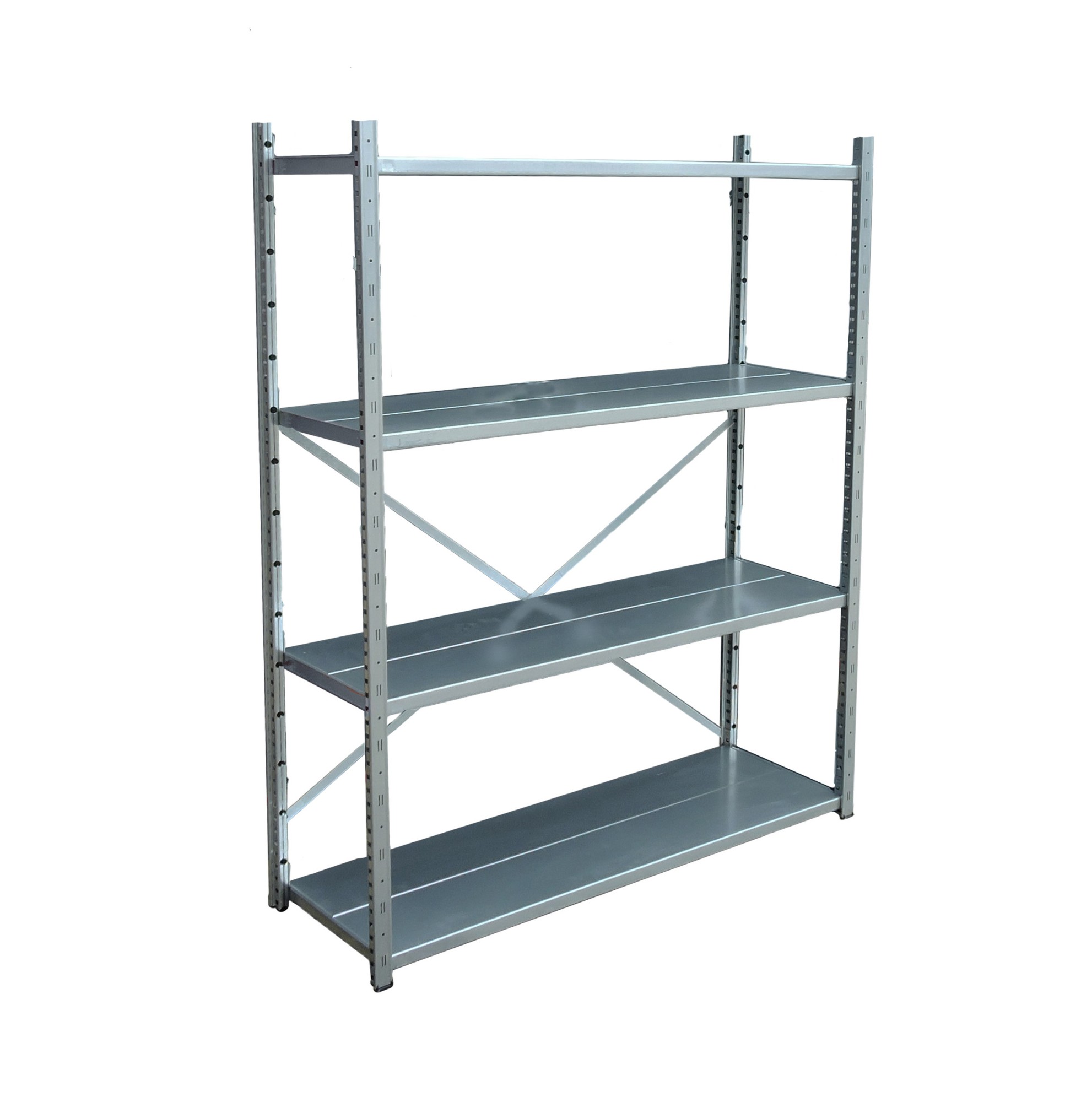 Regał metalowy, magazynowy 1500x1200x400mm 4 półek 280kg