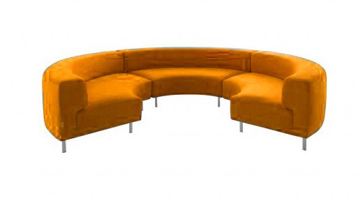 Sofa kanapa modułowa Millecento - moduł Łuk wklęsły