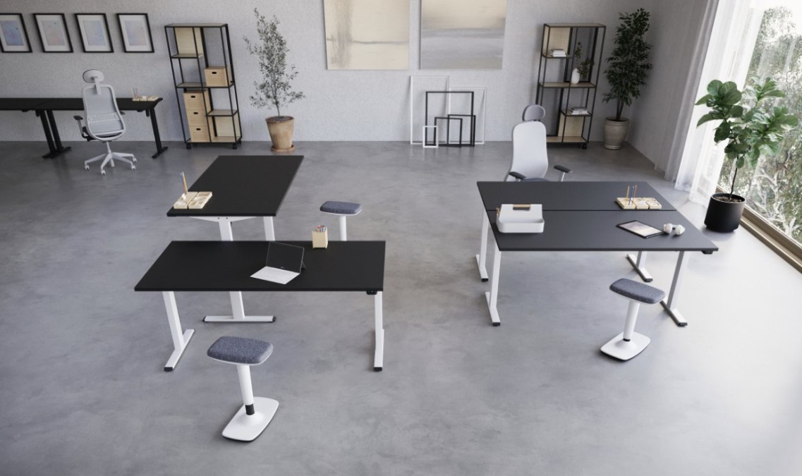 Główna galeria - Biurko elektryczne eComo 160/80 biurko Sit-Stand (8)