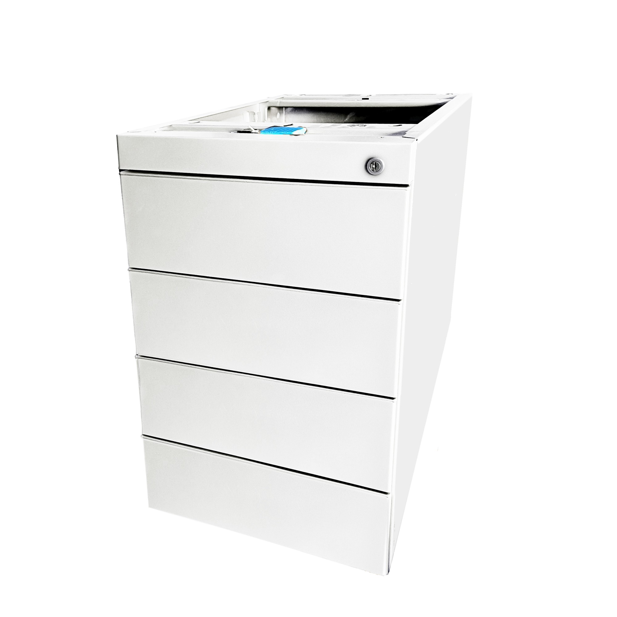 Kontenerek biurowy stacjonarny duży metalowy Klea 3333 biały