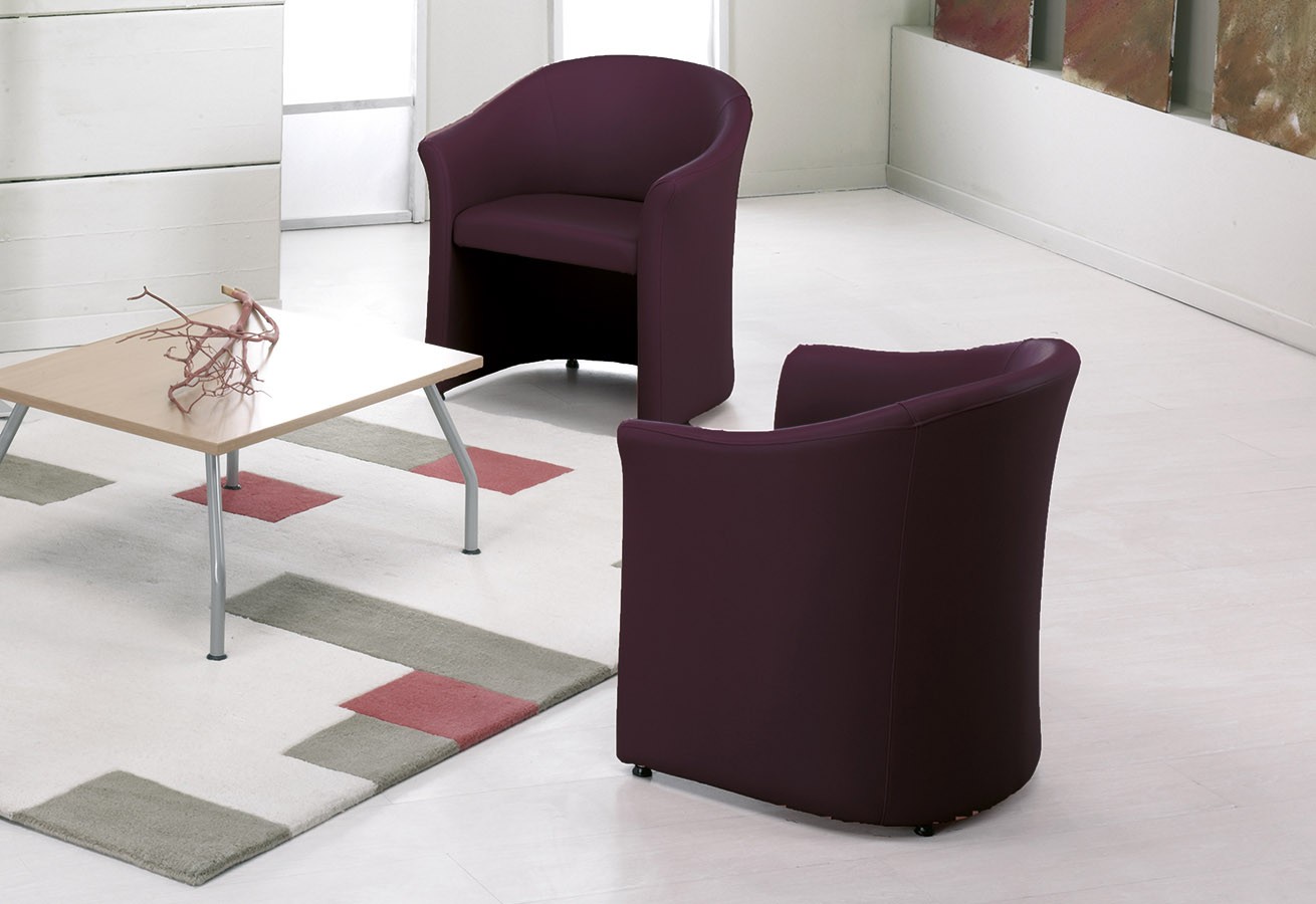 Główna galeria - Fotel ARCA firmy SOKOA - Made in France - Czerwony (6)