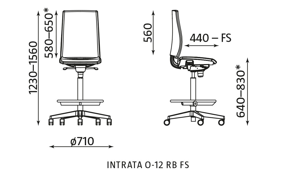 Główna galeria - Fotel obrotowy INTRATA O-12 RB FS (2)