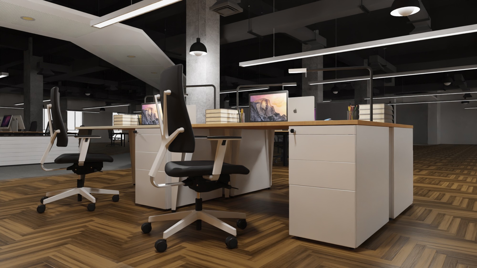 Główna galeria - Kontenerek biurowy stacjonarny duży metalowy Klea 336 piaskowy (7)