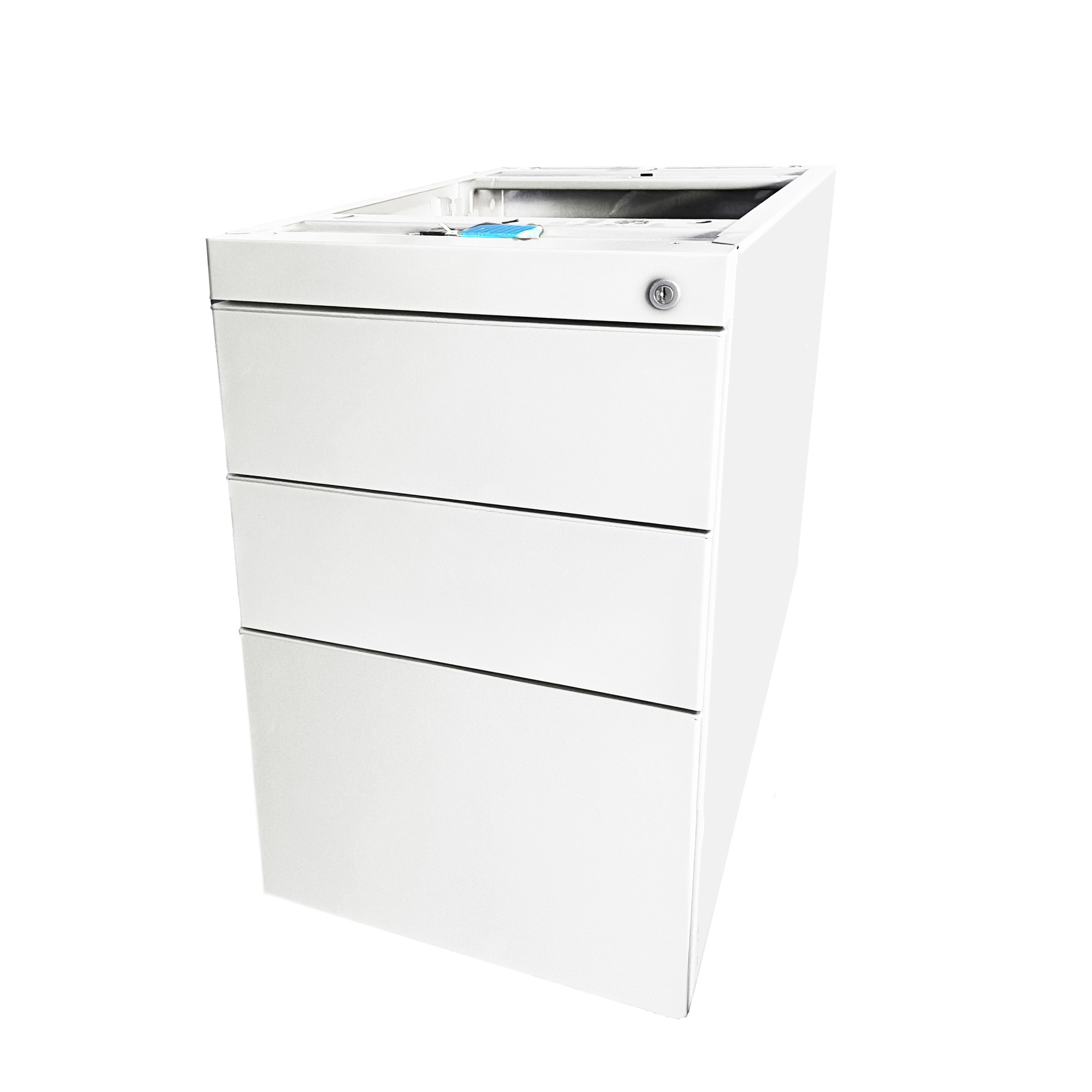 Kontenerek biurowy stacjonarny duży metalowy Klea 336 biały