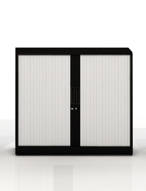 Szafa metalowa żaluzjowa firmy Majencia-Nowy Styl Basycs 1020x1200 mm - Kolor Czarny + Szary