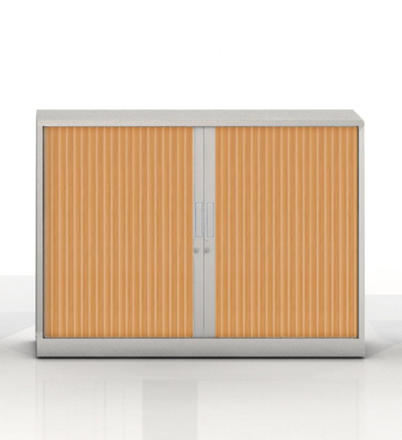 Szafa metalowa żaluzjowa firmy Majencia-Nowy Styl Basycs 1020x1200 mm - Kolor Szary + Grusza