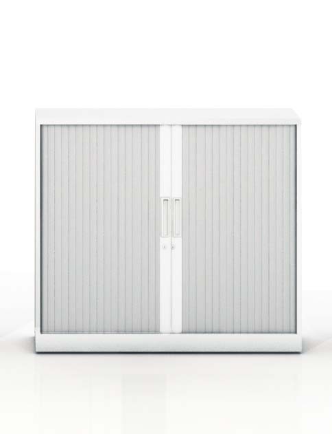 Szafa metalowa żaluzjowa Basycs 1020x1000 mm - Kolor Biały + Szary