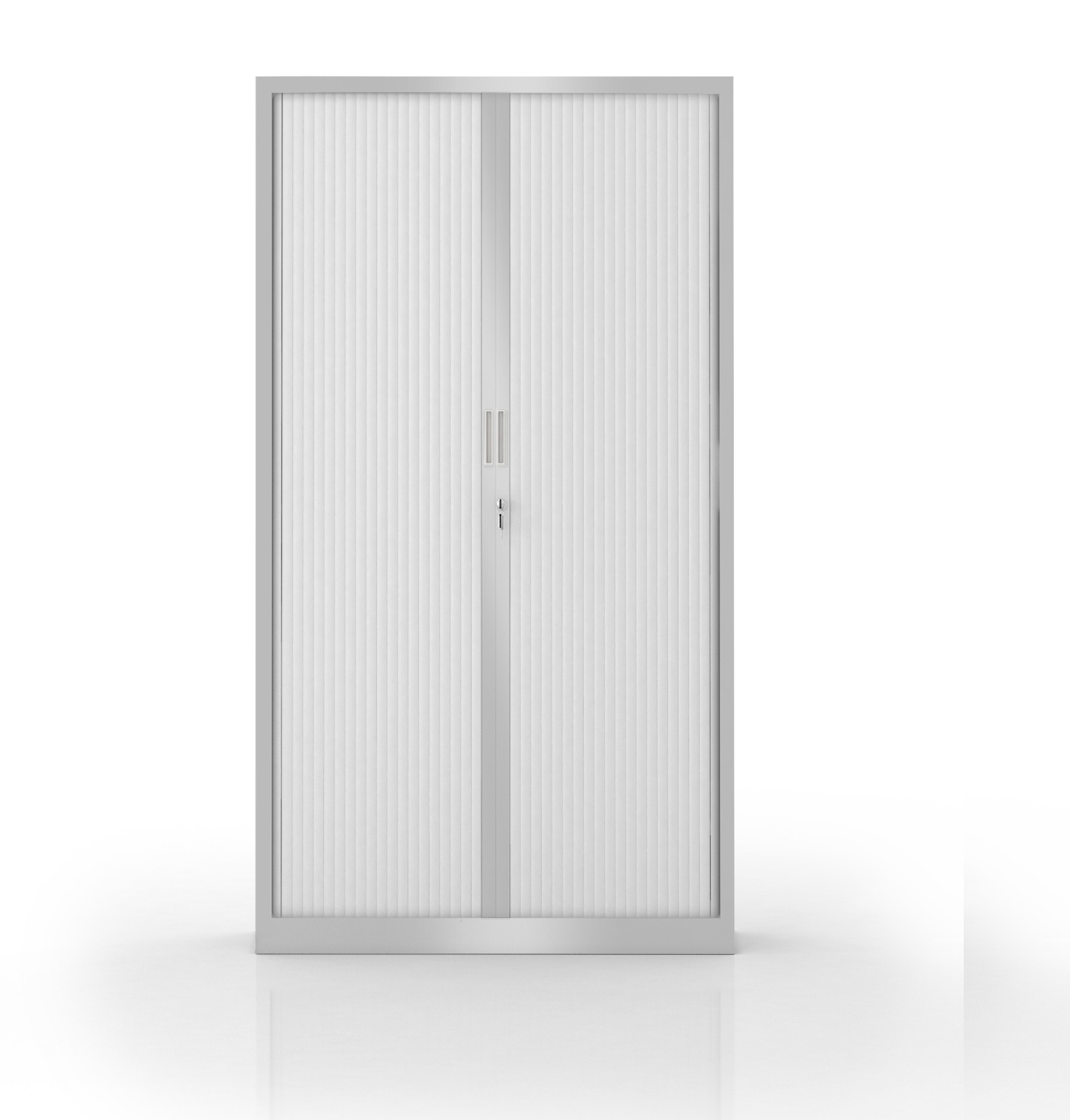 Szafa metalowa żaluzjowa firmy Majencia-Nowy Styl Basycs 1980x1000 mm - Kolor Srebrny + Szary