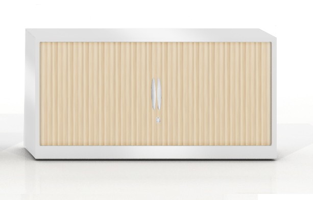 Szafa metalowa żaluzjowa Filea 700x1200 mm - Kolor Biały + Dąb