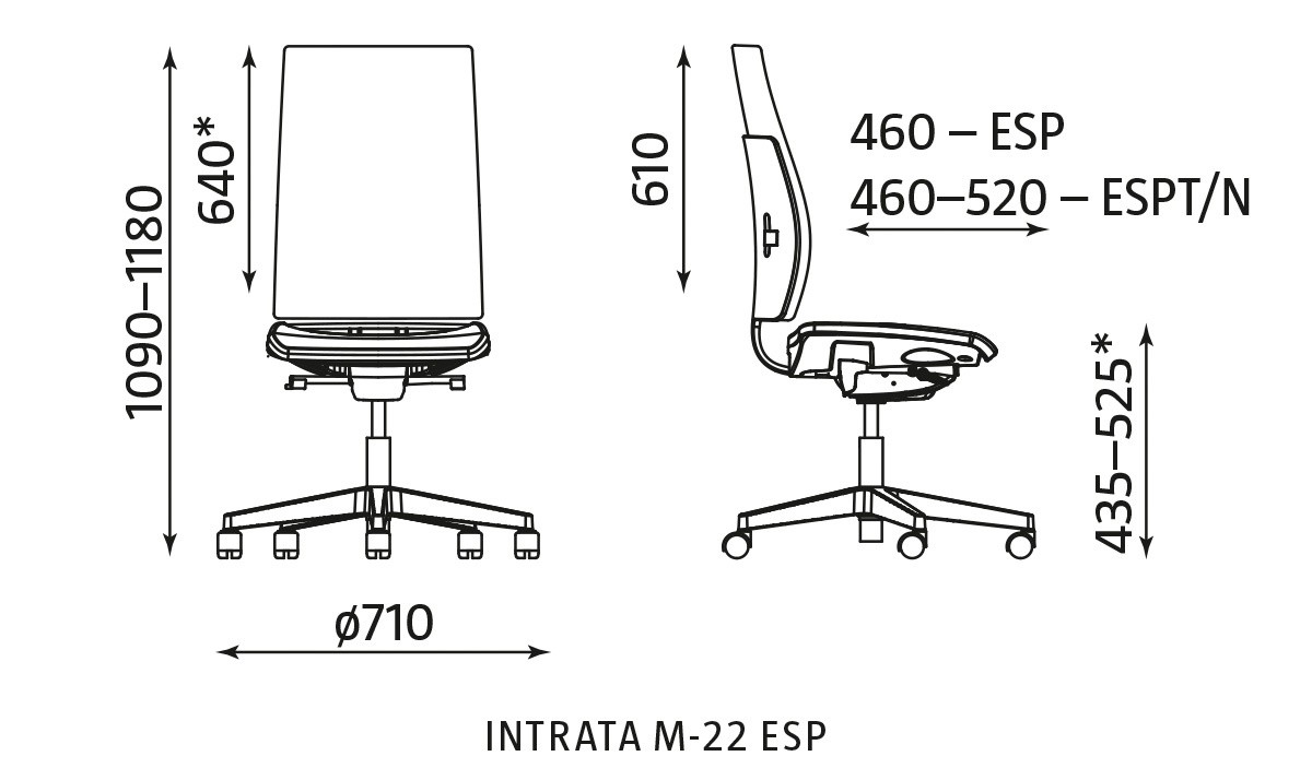 Główna galeria - Fotel obrotowy INTRATA M-22 FS (5)