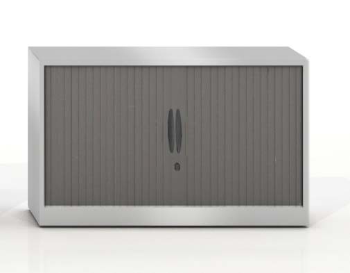 Szafa metalowa żaluzjowa Ecozen 740x800 mm - Kolor Srebrny + Ciemnoszary