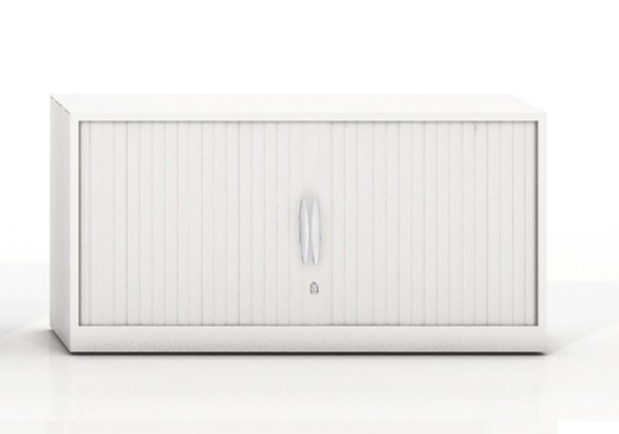 Szafa metalowa żaluzjowa Filea 543x1000 mm - Kolor Biały