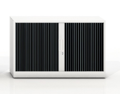 Szafa metalowa żaluzjowa firmy Majencia-Nowy Styl Basycs 700x800 mm - Kolor Biały + Czarny