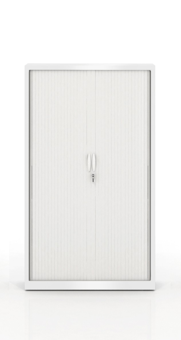 Szafa metalowa żaluzjowa Filea 1680 x 1000 mm - Kolor Biały