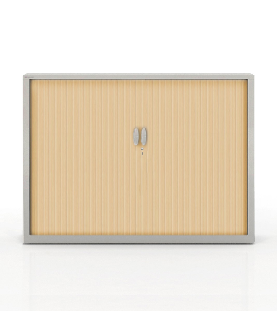 Szafa metalowa żaluzjowa firmy Majencia-Nowy Styl Filea 1020x1200 mm - Kolor Szary + Klon jasny