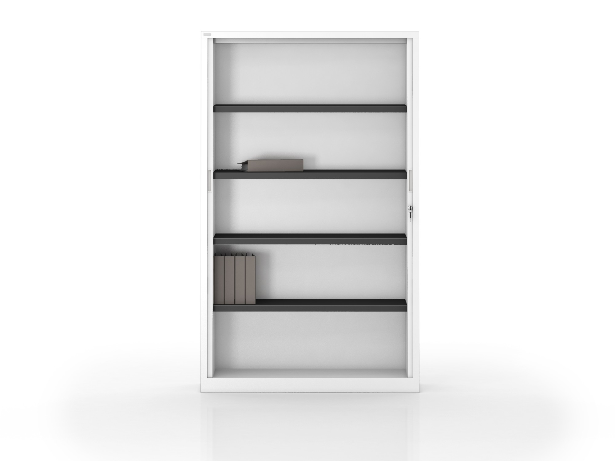 Główna galeria - Szafa metalowa żaluzjowa firmy Majencia-Nowy Styl Filea 1020x1200 mm - Kolor Czarny (2)
