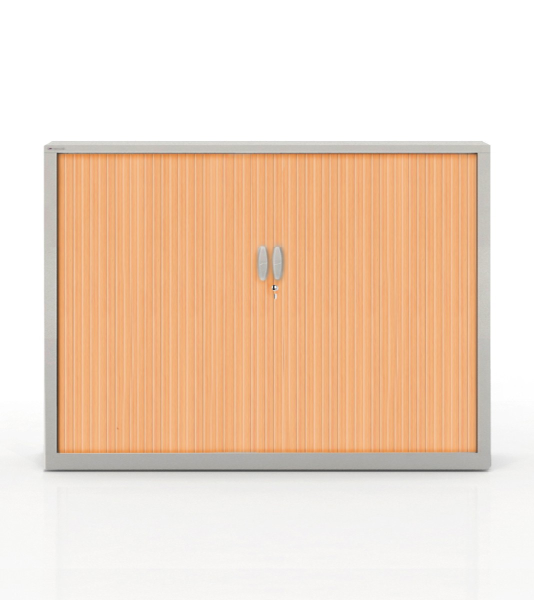 Szafa metalowa żaluzjowa firmy Majencia-Nowy Styl Filea 1020x1200 mm - Kolor Szary + Jabłoń