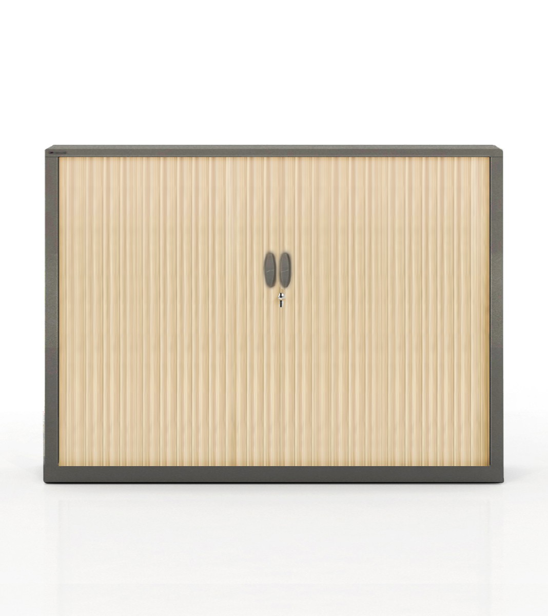 Szafa metalowa żaluzjowa firmy Majencia-Nowy Styl Filea 1020x1200 mm - Kolor Ciemnoszary + Dąb